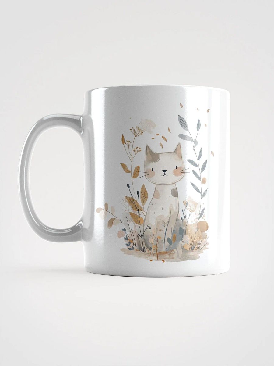 Adorable Cat Mug with Autumn Floral Design product image (7)
