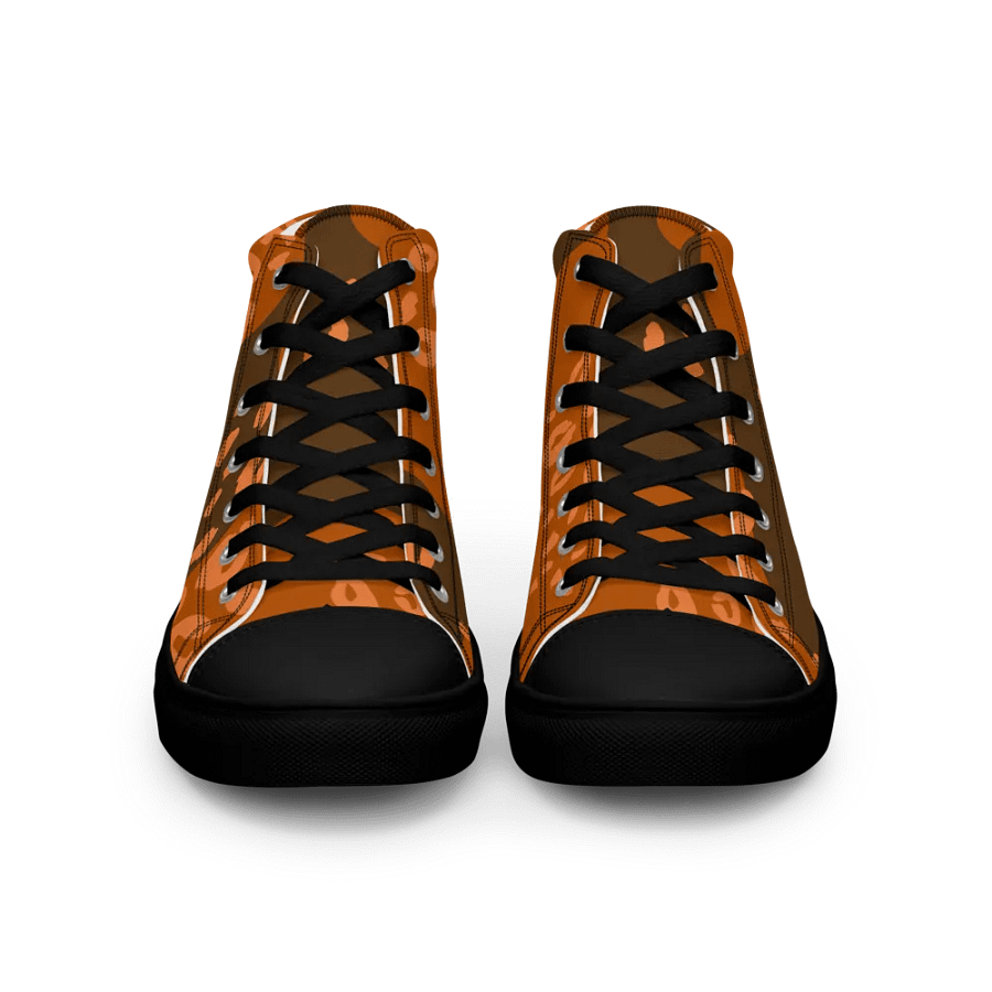 Leopard Orange Men's High Tops product image (3)