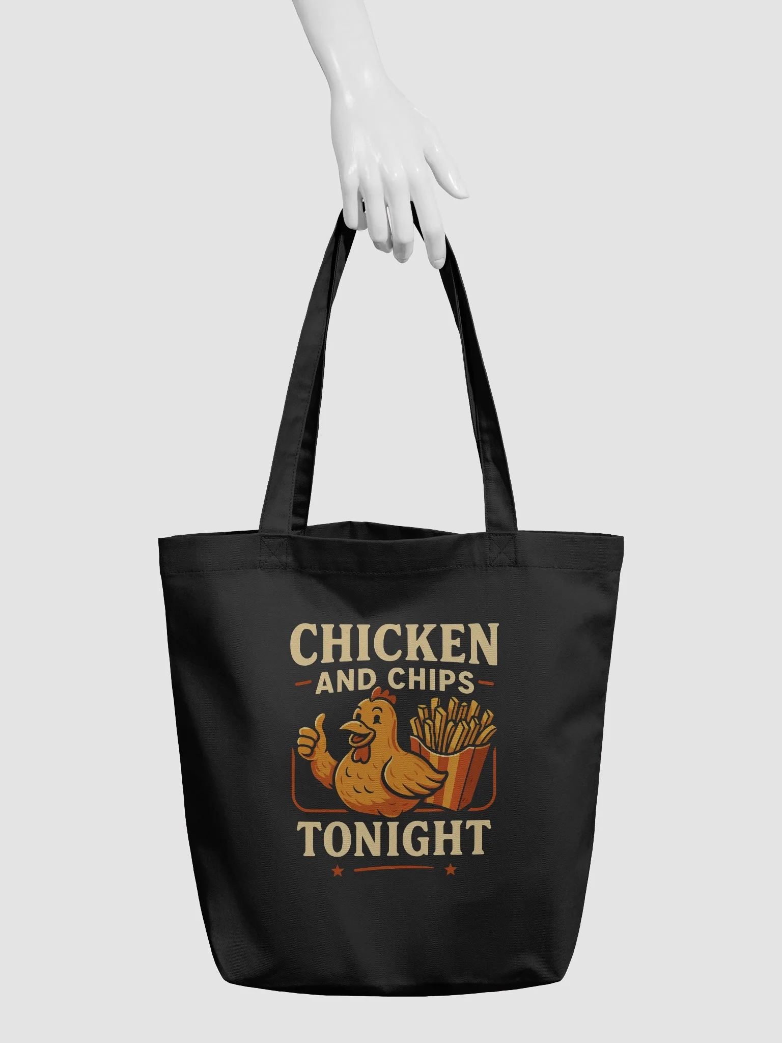 Retro Chicken & Chips Tote Bag product image (3)
