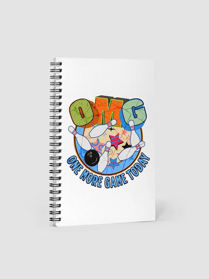 OMG One More Game Today Bowling Spectacle Notebook product image (2)
