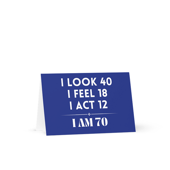 70th Birthday Card product image (2)