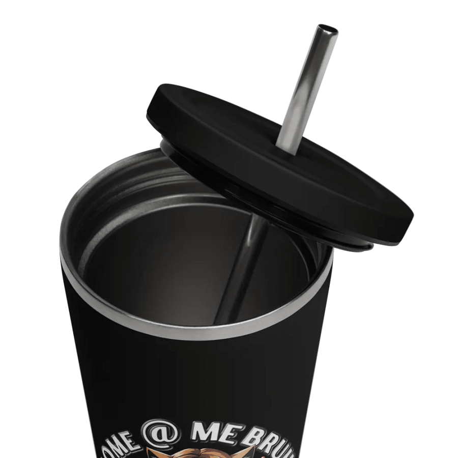 Childless Cat Lady 20 oz Tumbler Cup - Black - Insulated Tumbler with a Straw product image (11)