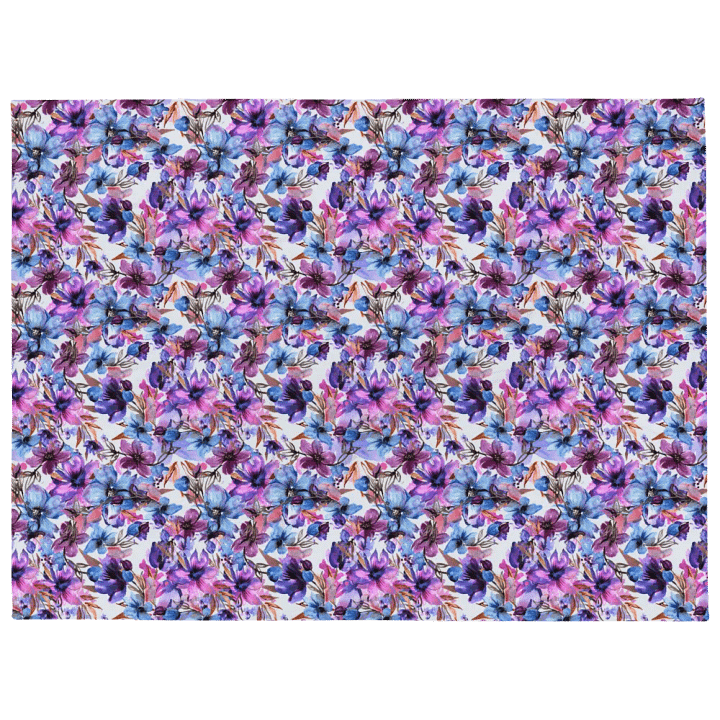 Purple Flowers Blanket product image (1)