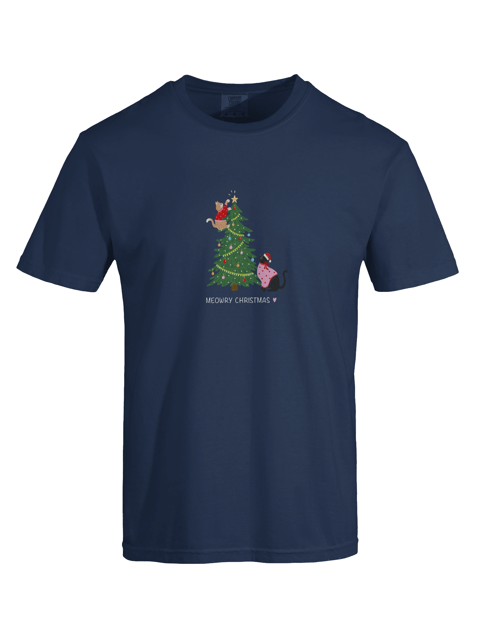 Meowry Christmas T-shirt product image (56)