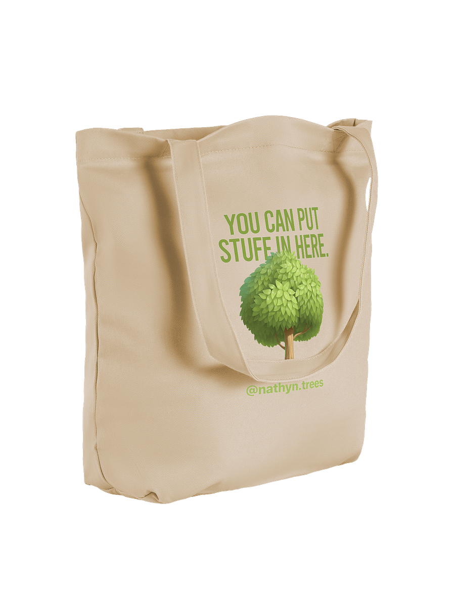 The @nathyn.trees Eco-Loving Tote Bag in White product image (4)