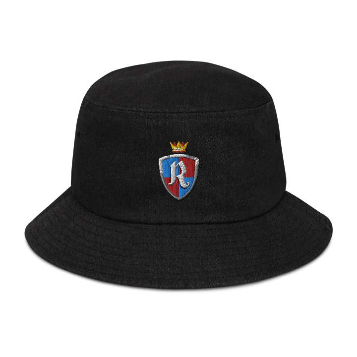 Crest Embroidered Denim Bucket Hat product image (1)
