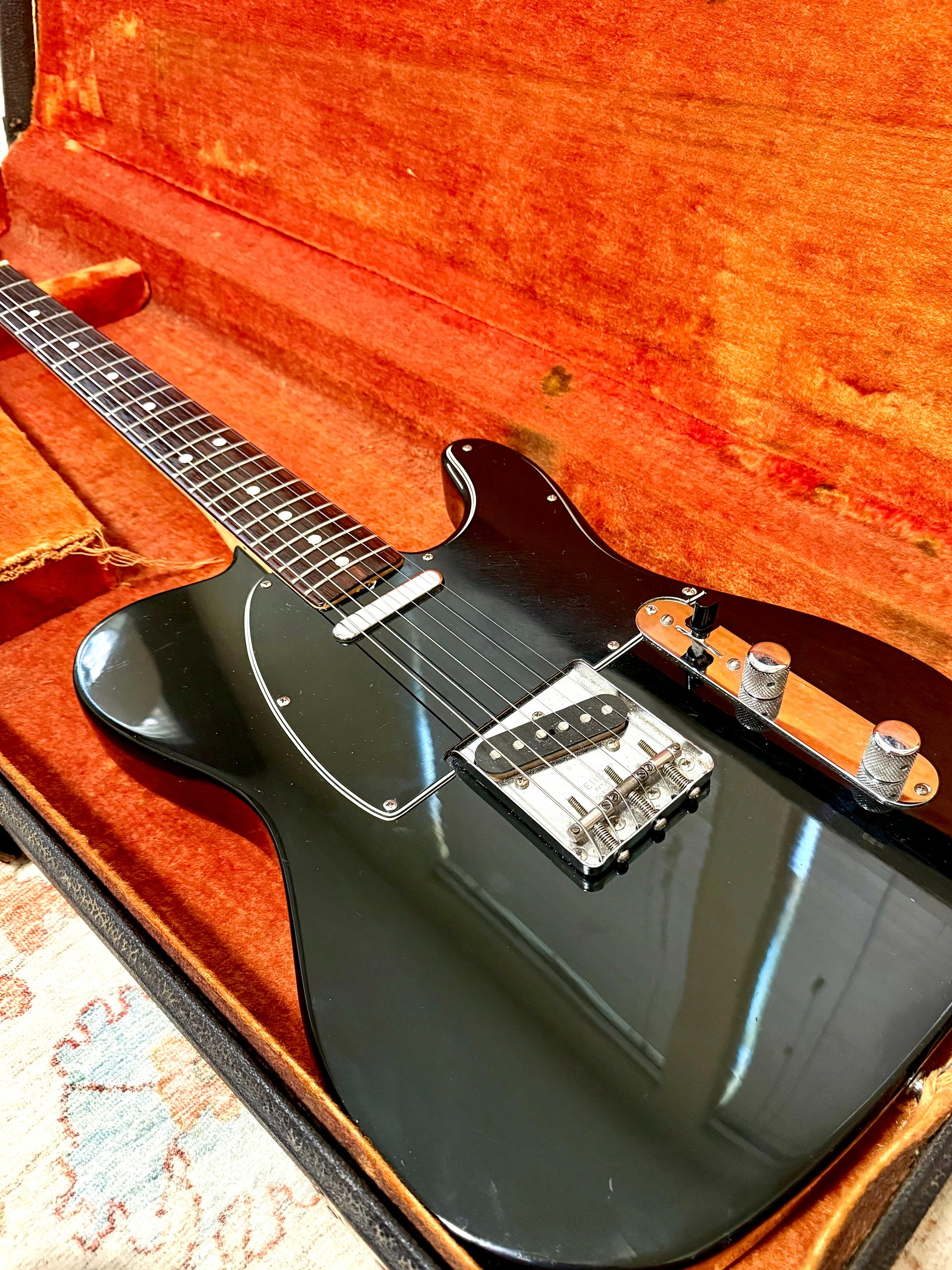 1978 Fender Telecaster "FACTORY BLACK" w/ ROSEWOOD Fretboard + OHSC product image (8)