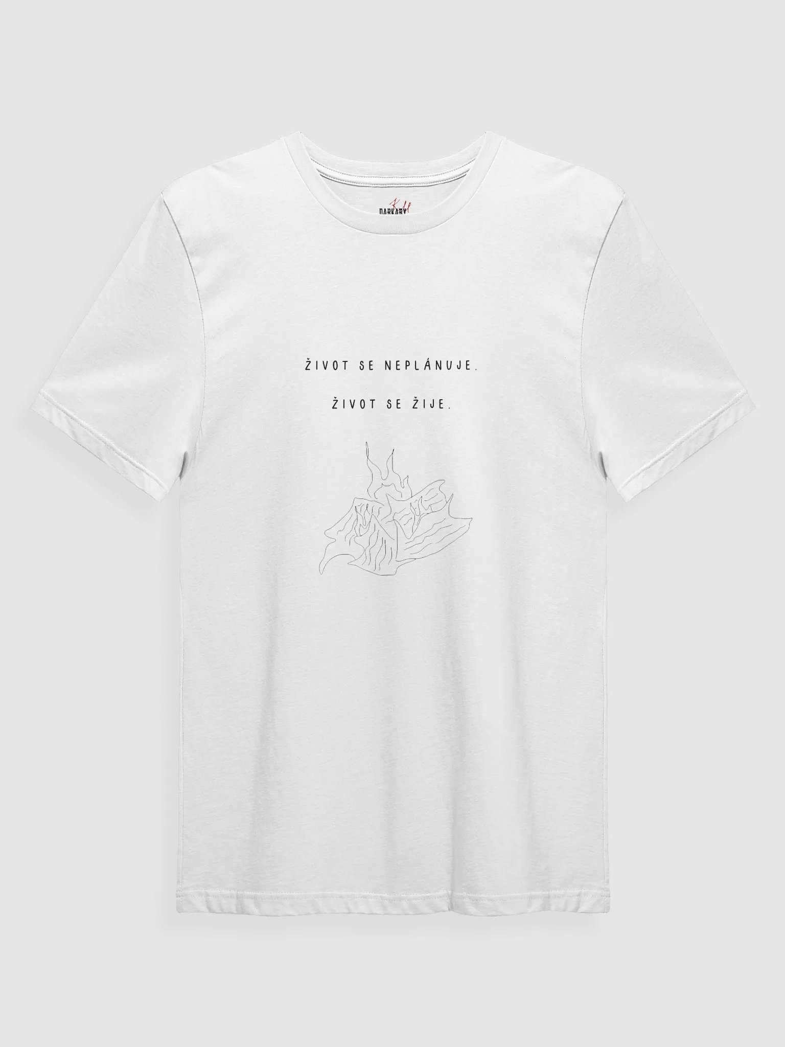 Život se žije White T-shirt product image (1)