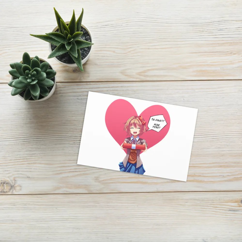 DDLC Valentine day card Sayori product image (7)