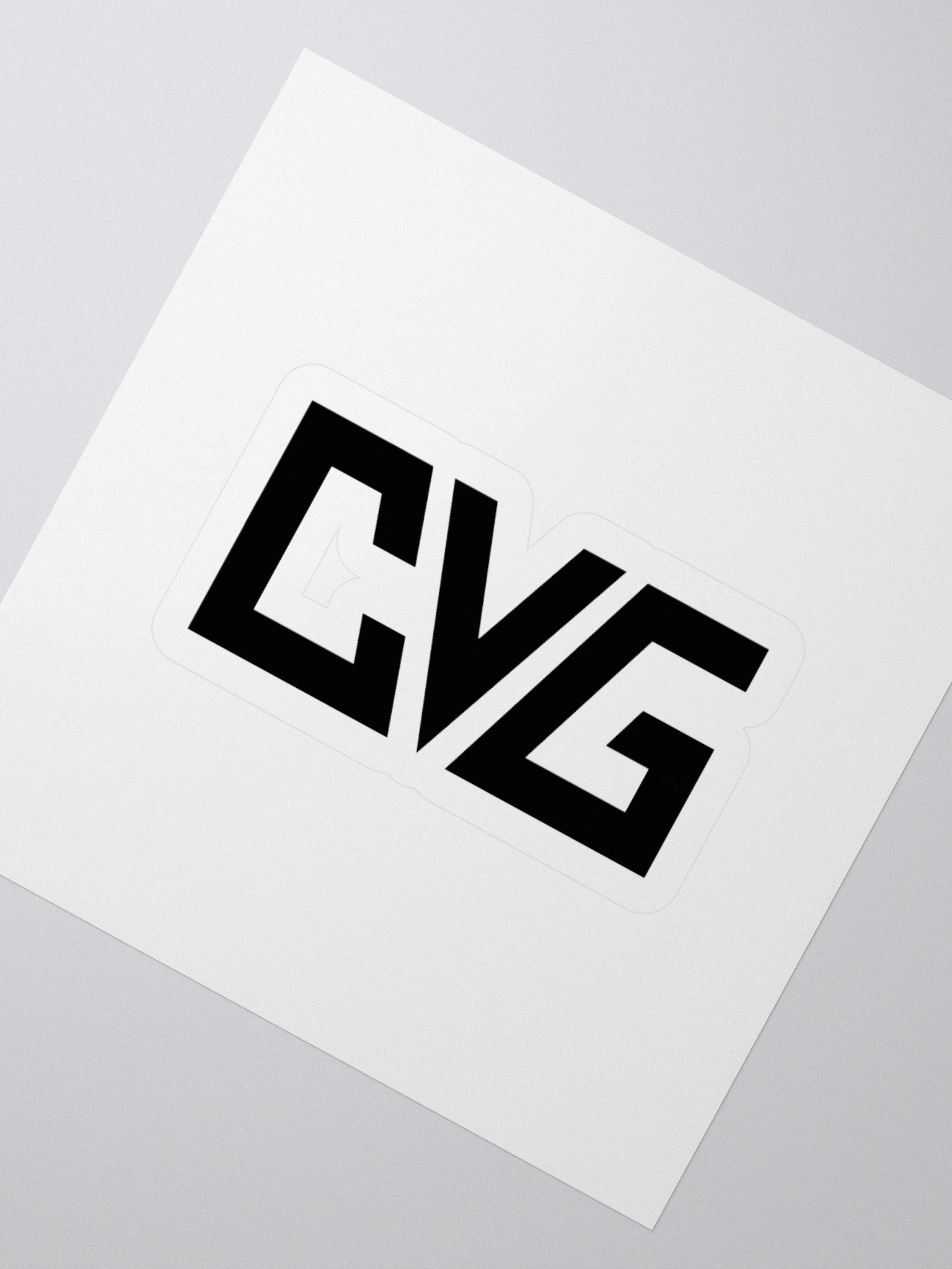 CVG Black Logo Kiss-Cut Sticker product image (5)