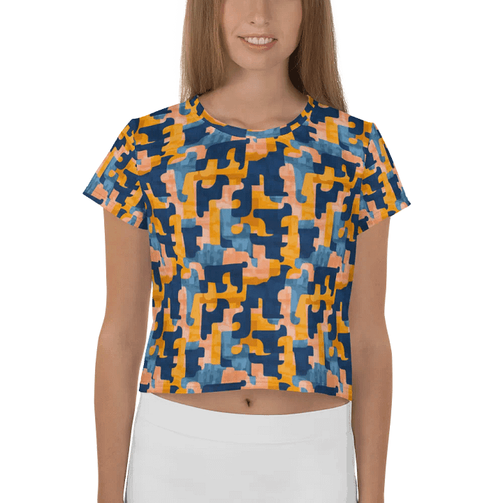Flowing Shapes | Crop Tee product image (2)