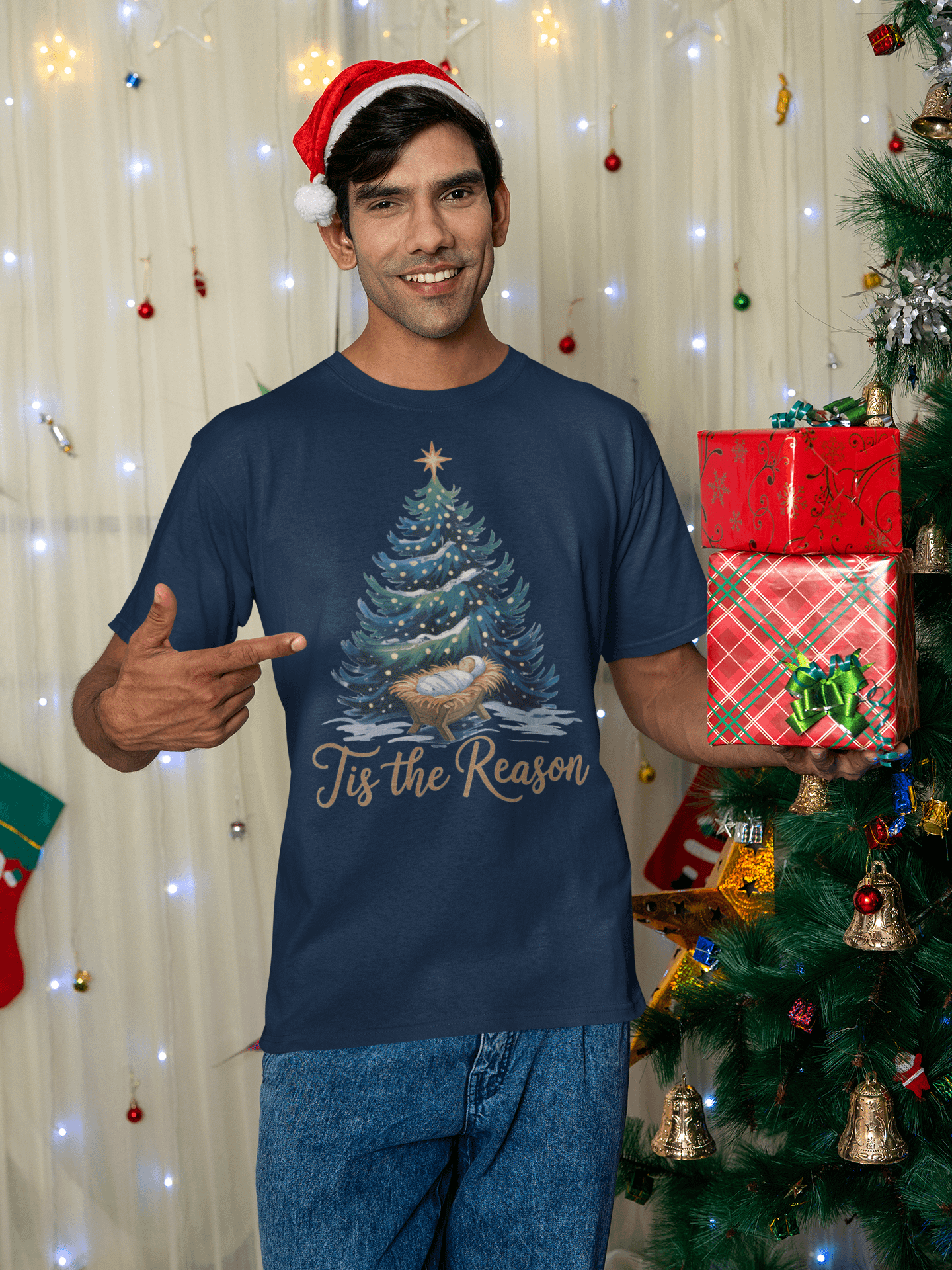 Christian Christmas Shirt Tis the Reason product image (2)