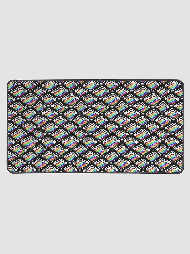 Rainbow Squares Pattern Desk Mat product image (2)