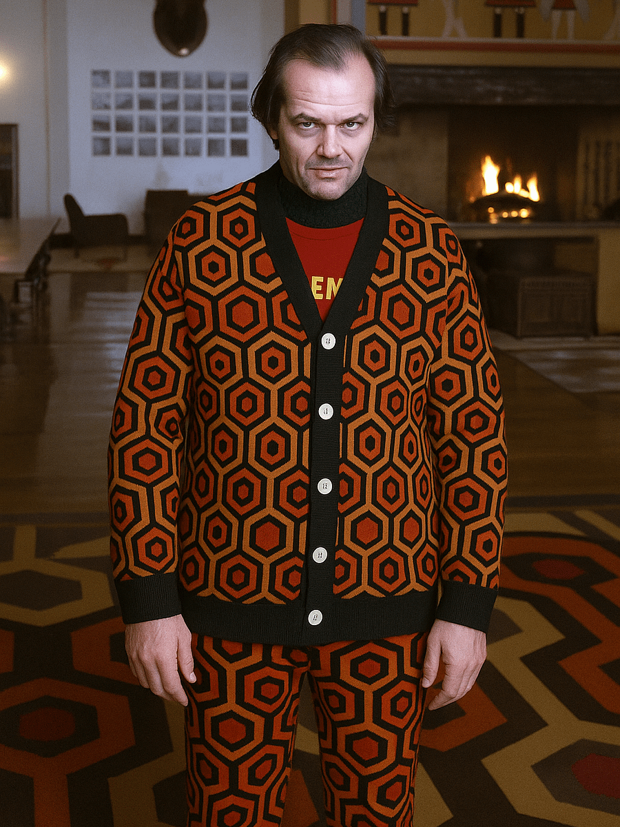 The Overlook Hotel Carpet Pattern Knitted Cardigan Sweater product image (11)