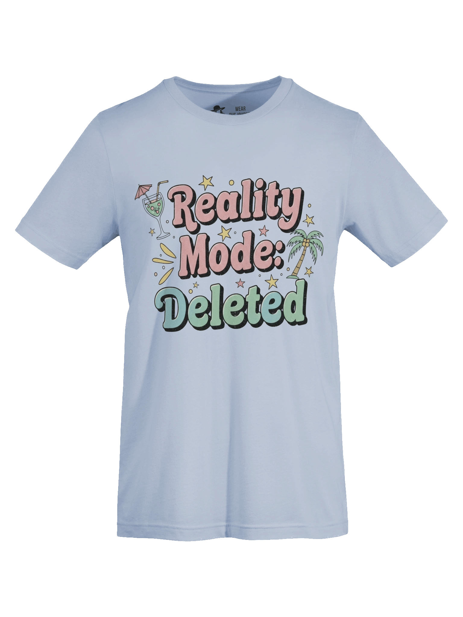 Vacation Mode T-Shirt – Tropical Reality Deleted Design product image (45)