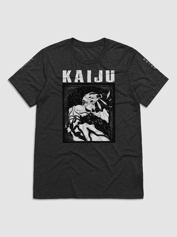 - [FRONT PRINT] - KAIJU Blackout Triblend Short Sleeve product image (1)