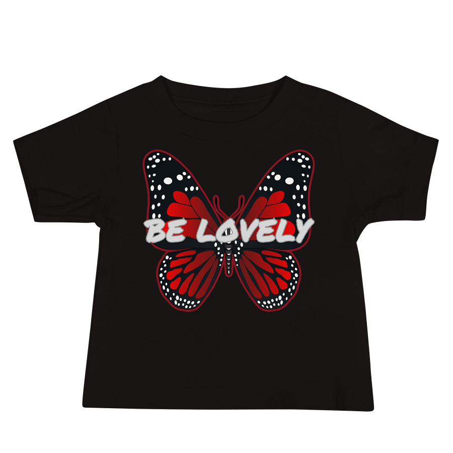 Be Lovely Butterfly Baby Tee Girl and Boy product image (5)