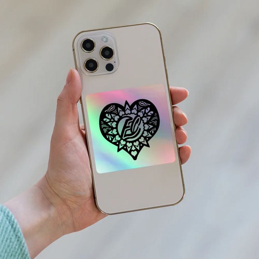 Holographic EC Heart Sticker product image (8)