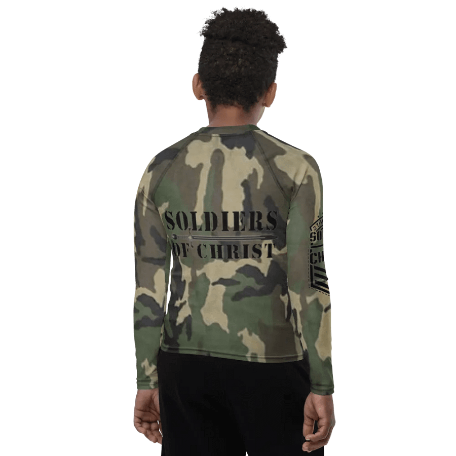 Faithful Camo: Youth Rash Guard - Woodland product image (9)