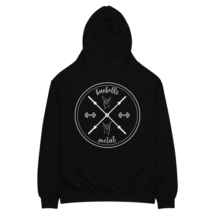 Barbells & Metal X Emblem Unisex Hoodie product image (2)