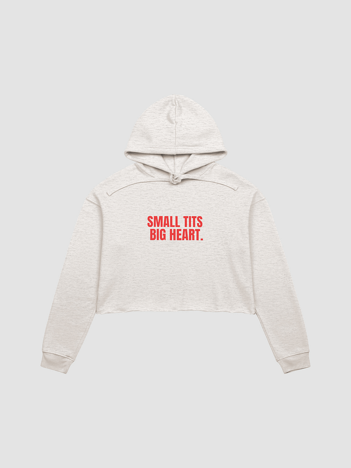 Small Tits, Big Heart - Premium Fleece Crop Hoodie product image (5)