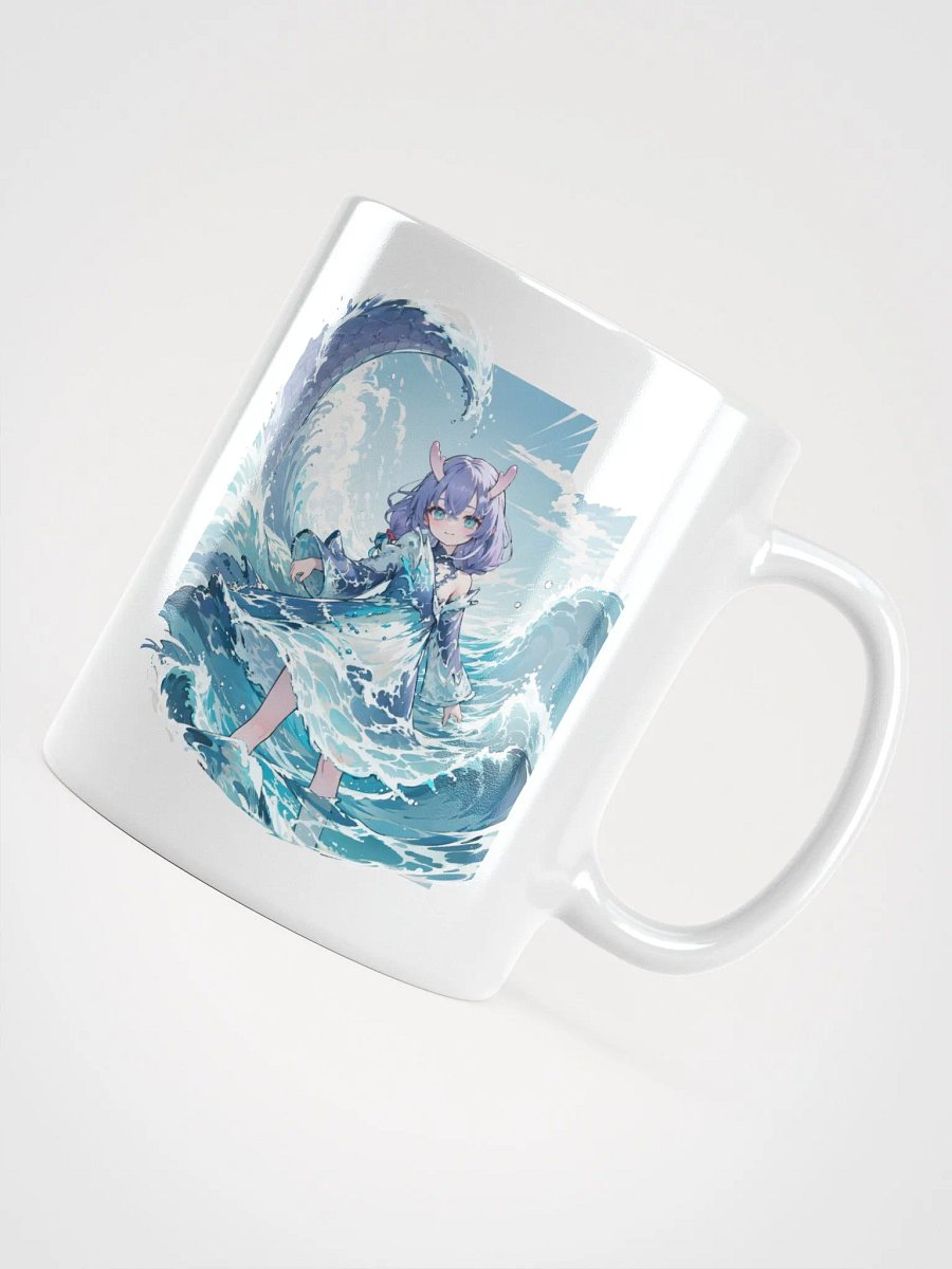 White Glossy Mug - Bailu v1 (Honkai Star Rail) product image (4)