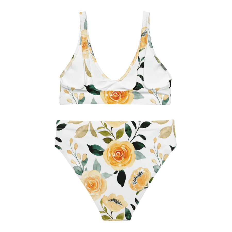 Yellow Rose Delight High Waist Bikini product image (4)
