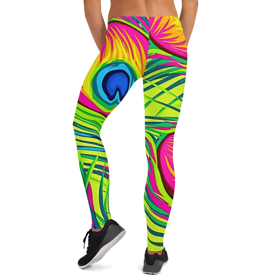 Peacock Feathers Fantasy Leggings product image (12)