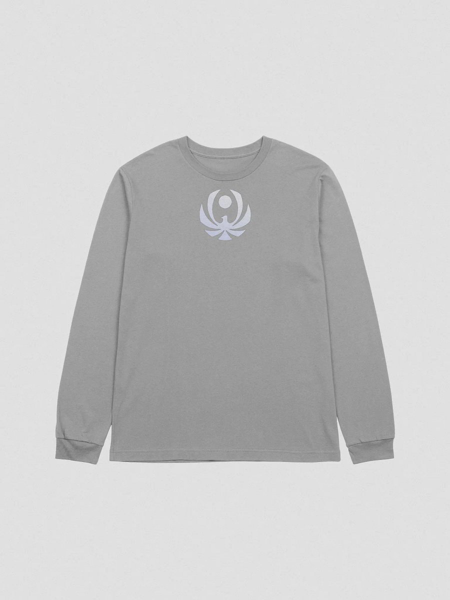 CroweGamingg Bella+Canvas Supersoft Long Sleeve T-Shirt - White Logo Middle product image (2)