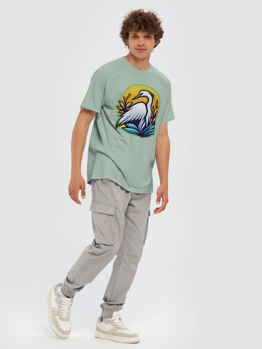 Egret Elegance Graphic T-Shirt product image (86)