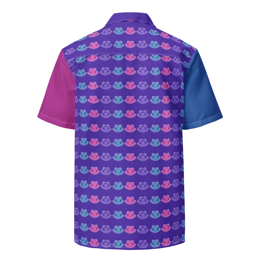 FROG TRIO COLOR BLOCK HAWAIIAN SHIRT product image (3)