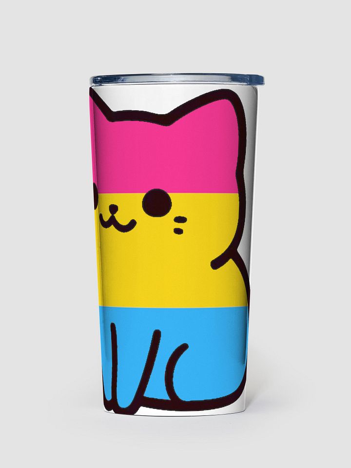 Pansexual Pride Kitty Tumbler Cup product image (1)