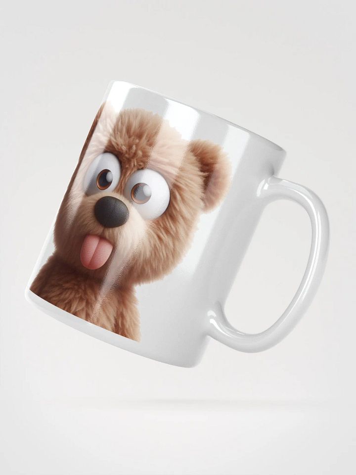 Rude Teddy Bear #Humorous Glossy Mug - White product image (2)