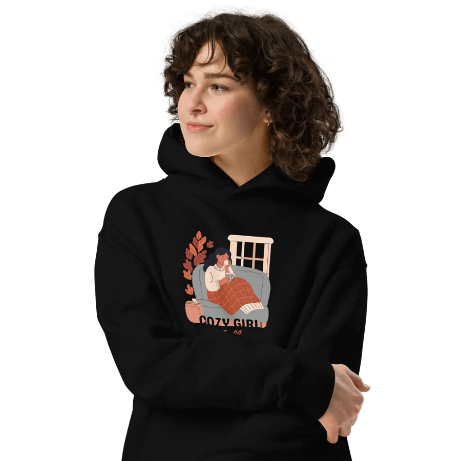 Cozy Girl Hoodie - Black product image (4)