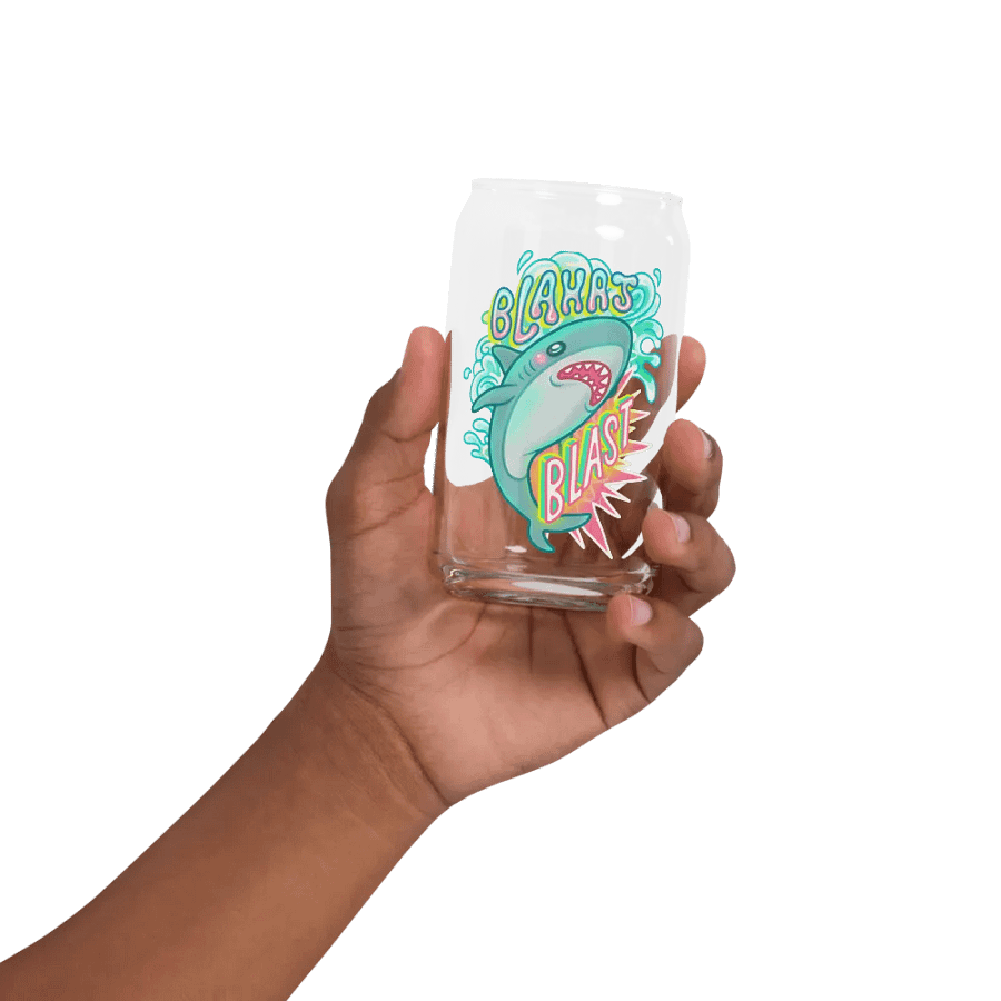 Blahaj Blast Can-Shaped Glass product image (32)