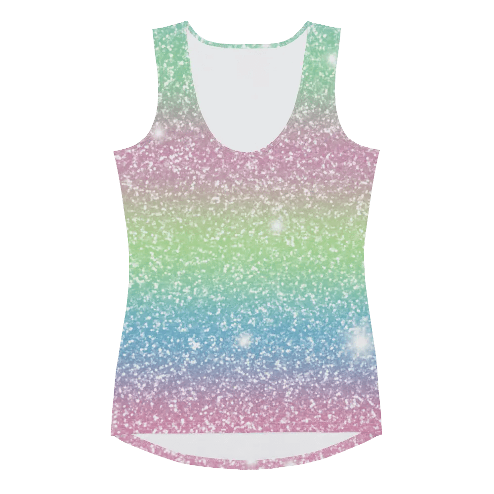 Glitter Unicorn Texture Design Tank Top (9) product image (3)