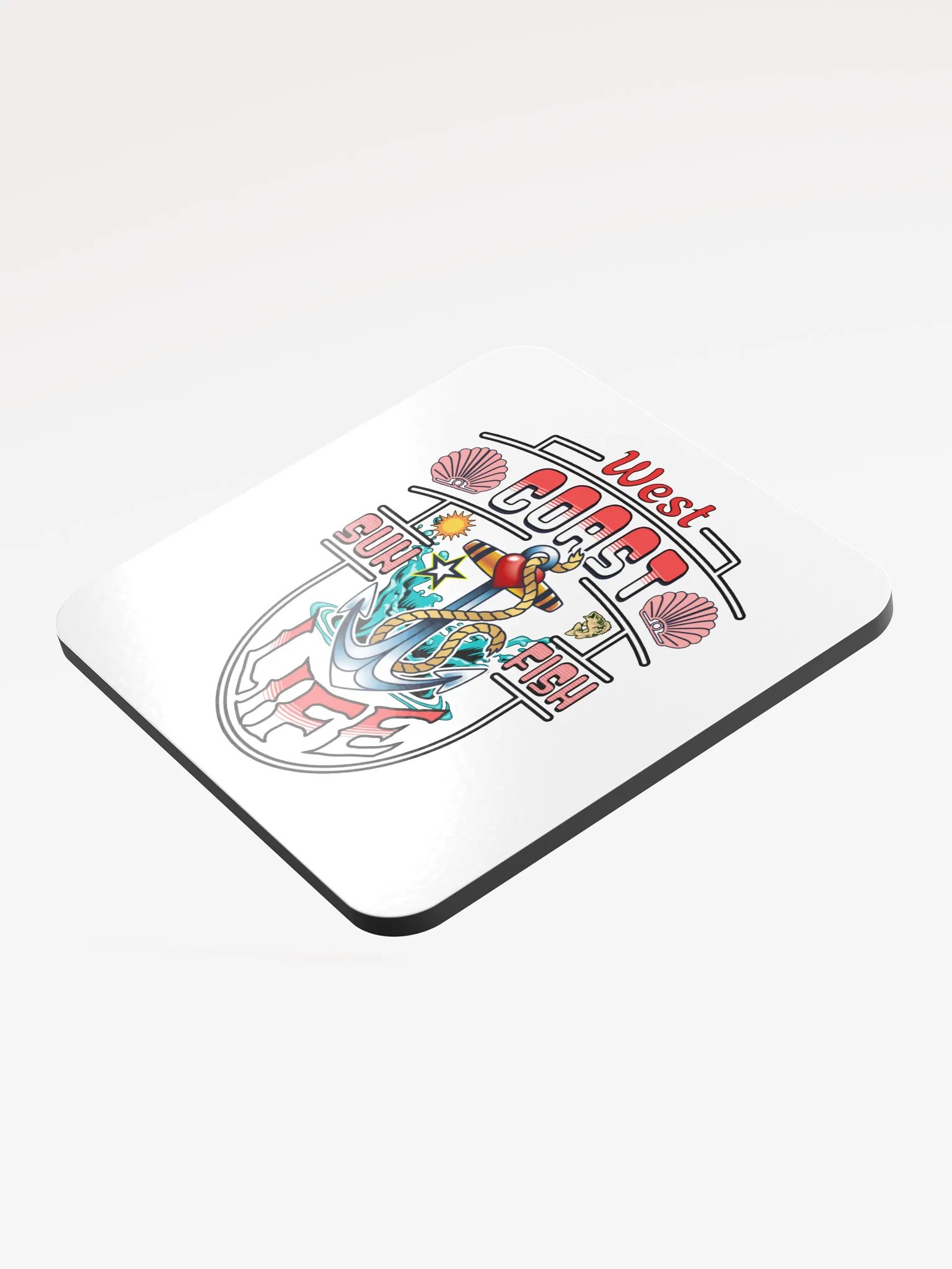 West Coast Life Nautical Vibes Glossed Coaster Set product image (4)