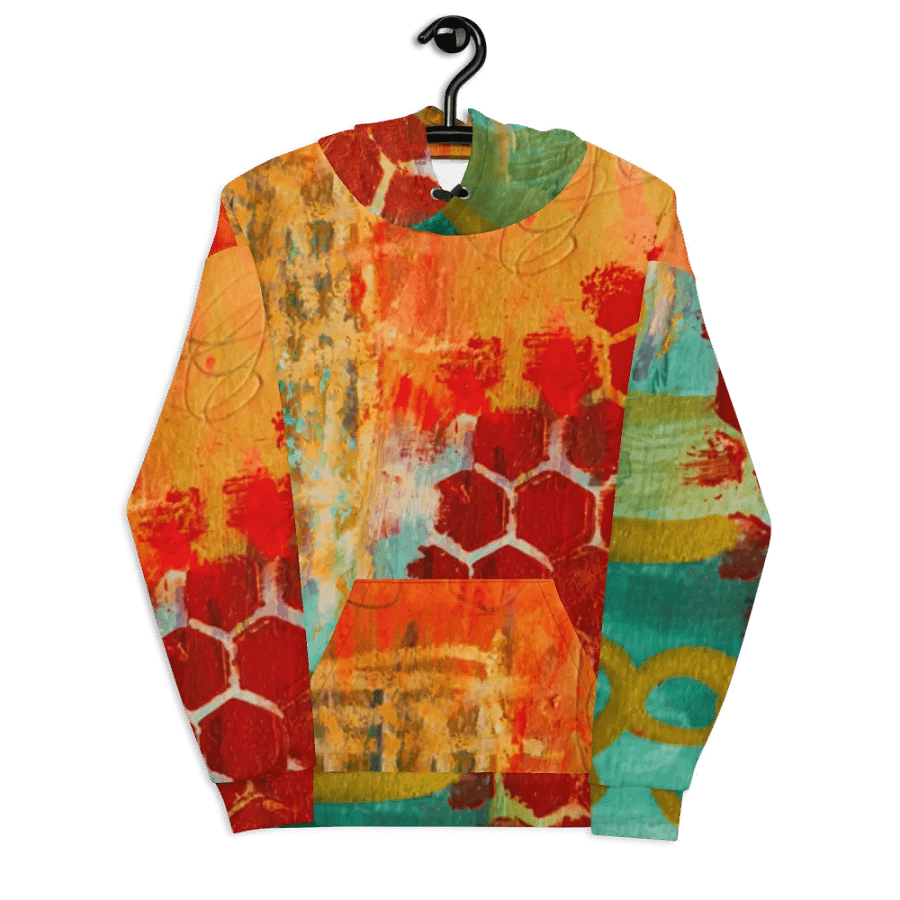 original abstract painting on unisex sweatshirt, hoodie product image (7)
