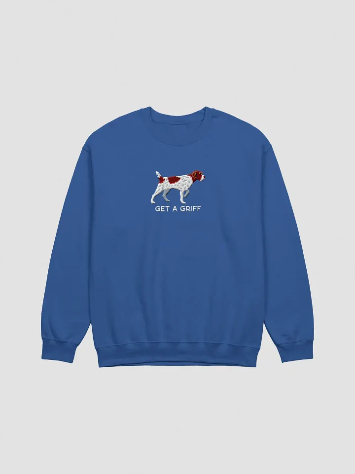 Get a Griff Sweatshirt (Embroidered) of a Wirehaired Pointing Griffon(Liver & White) product image (13)