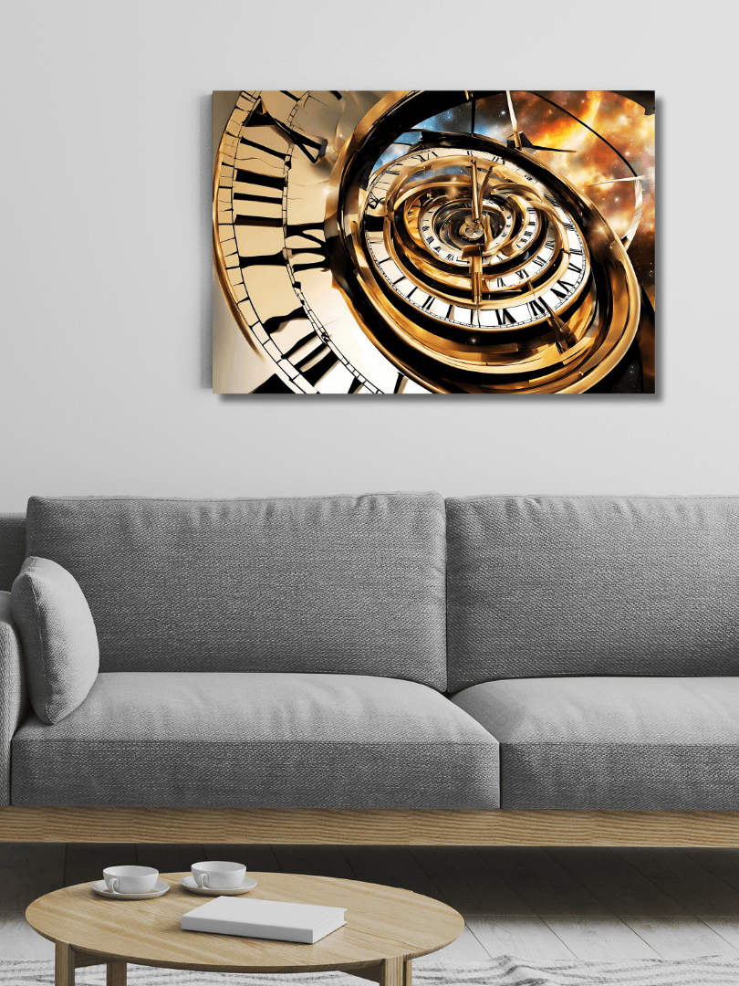 Time Confusion-18 | Canvas Artistic Wall Painting product image (3)