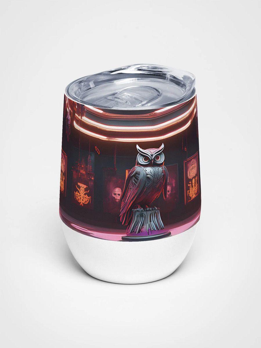 The Neon Owl's Haunted Museum Tumbler 12 Oz – A Spooky Sip Awaits product image (1)