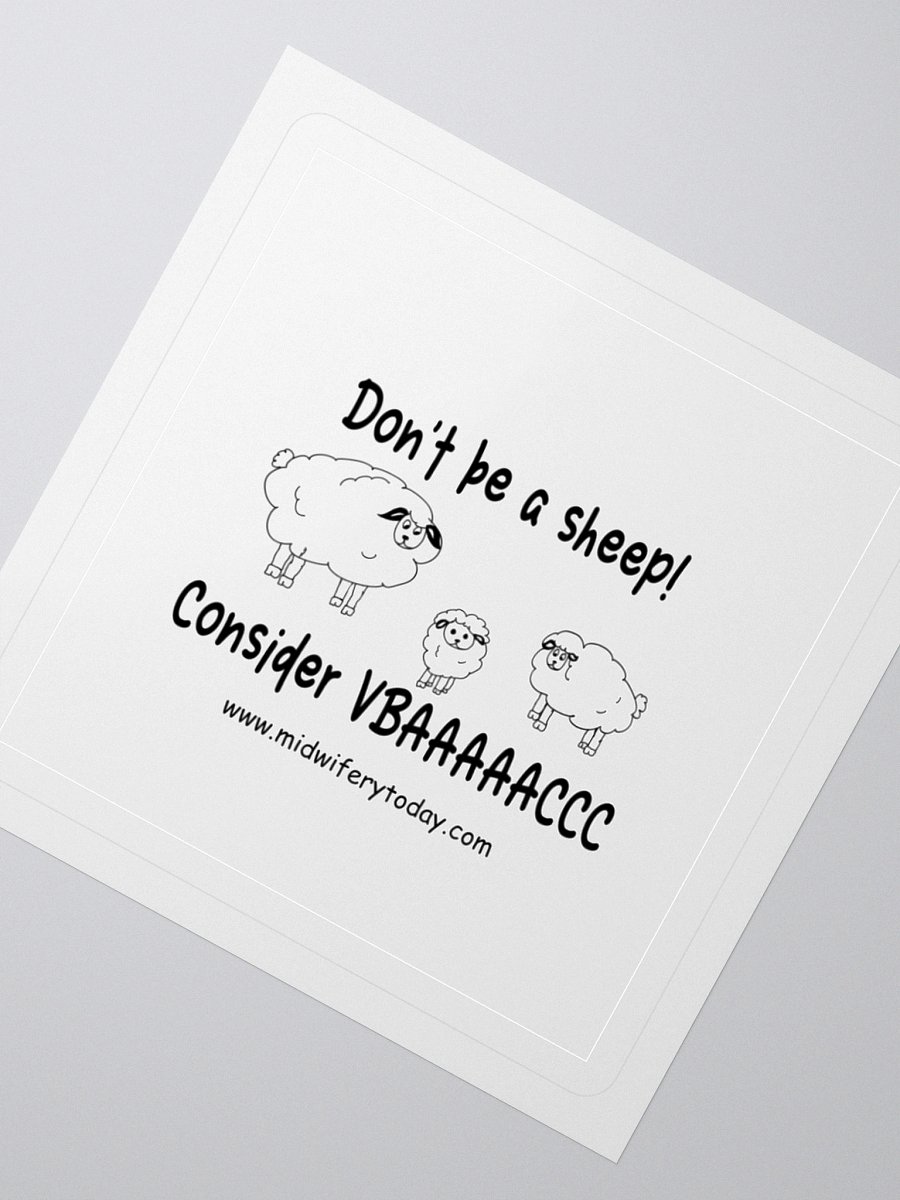 See No VBAC, Hear No VBAC, Do No VBAC Sheep Sticker product image (4)