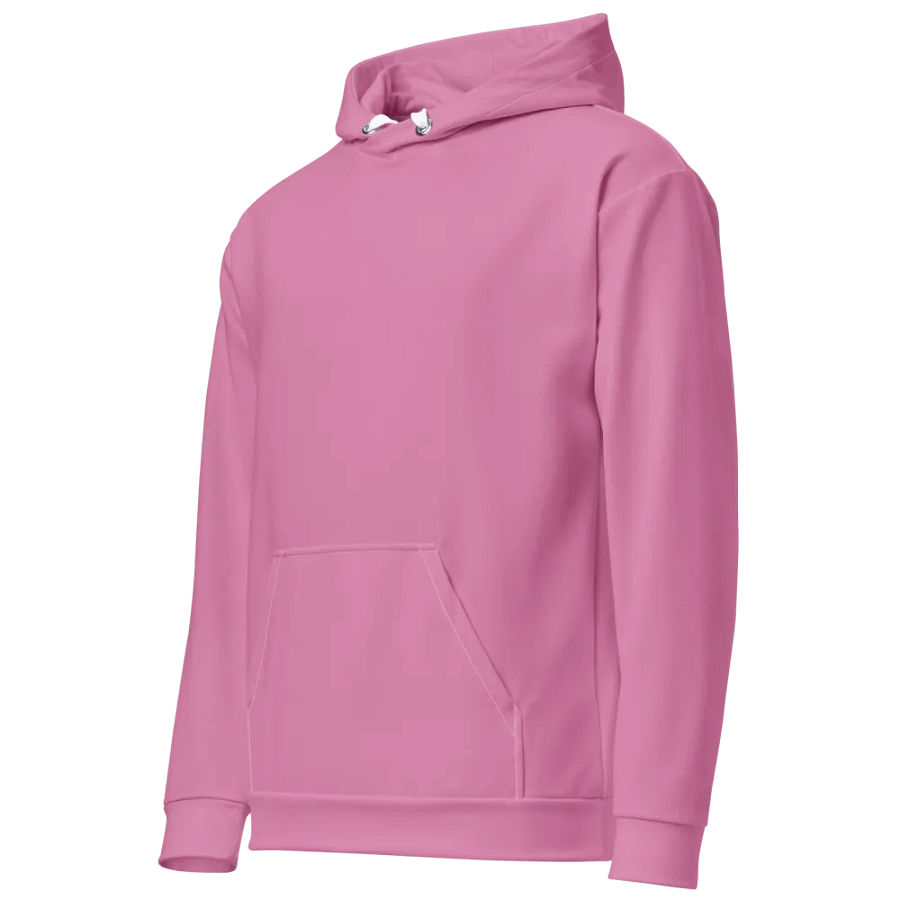 Plain Medium Carnation Pink True Summer Unisex Recycled Polyester Heavyweight Premium Hoodie by Treasure Pie product image (3)