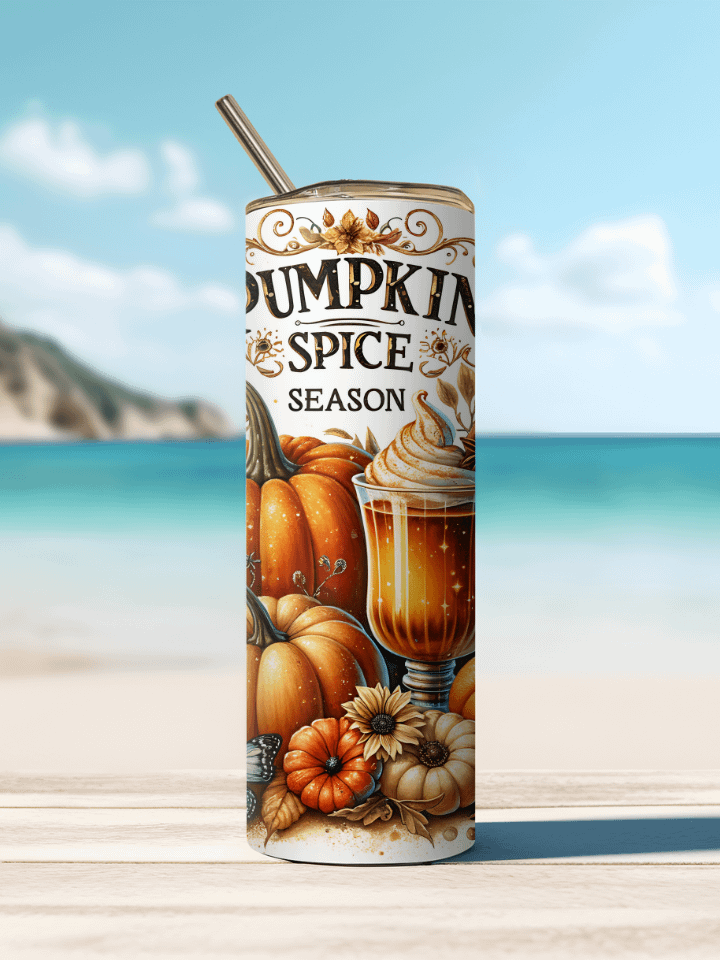 Pumpkin Spice Autumn Bliss, Fall Stainless Steel Tumbler product image (3)