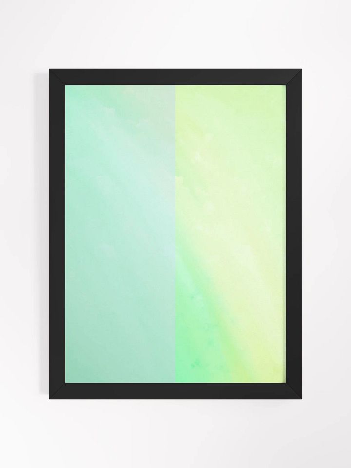Eco-Friendly Green Inspired Abstract Lines Matte Gradient Oceanic Touch Poster product image (6)