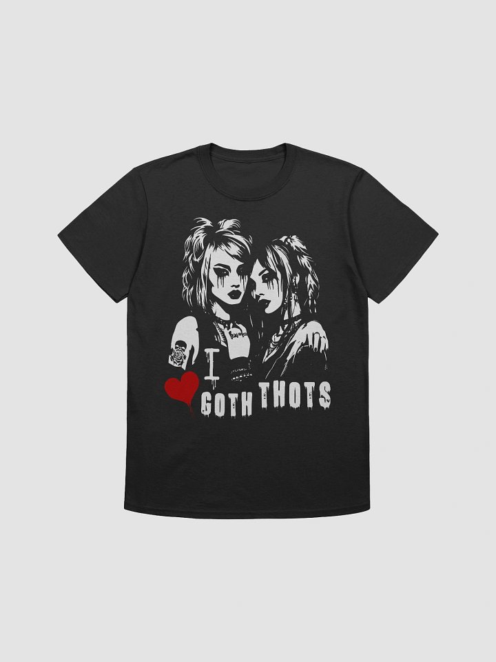 "i love goth thots" gothic tee (03) product image (1)