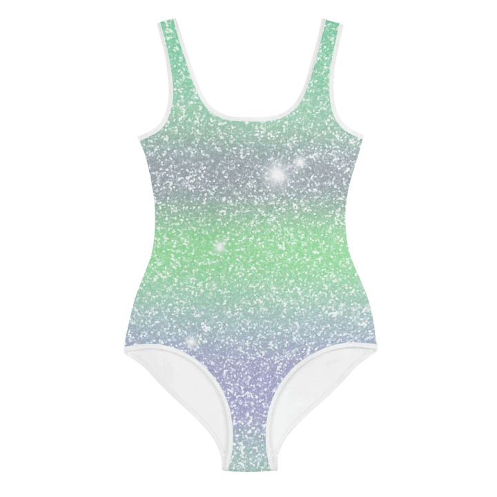 Glitter Unicorn Texture Design Youth Swimsuit (3) product image (1)