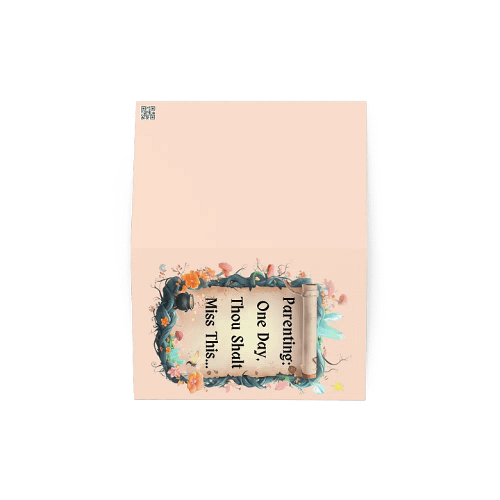 Parenting: One Day, Thou Shalt Miss This – Funny Mom Greeting Card, Parenting Humor, Relatable Mom Life Gift product image (4)