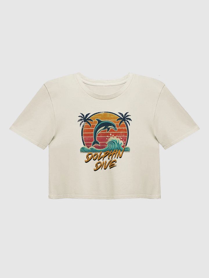 Sunset Dolphin Dive Crop Top product image (4)