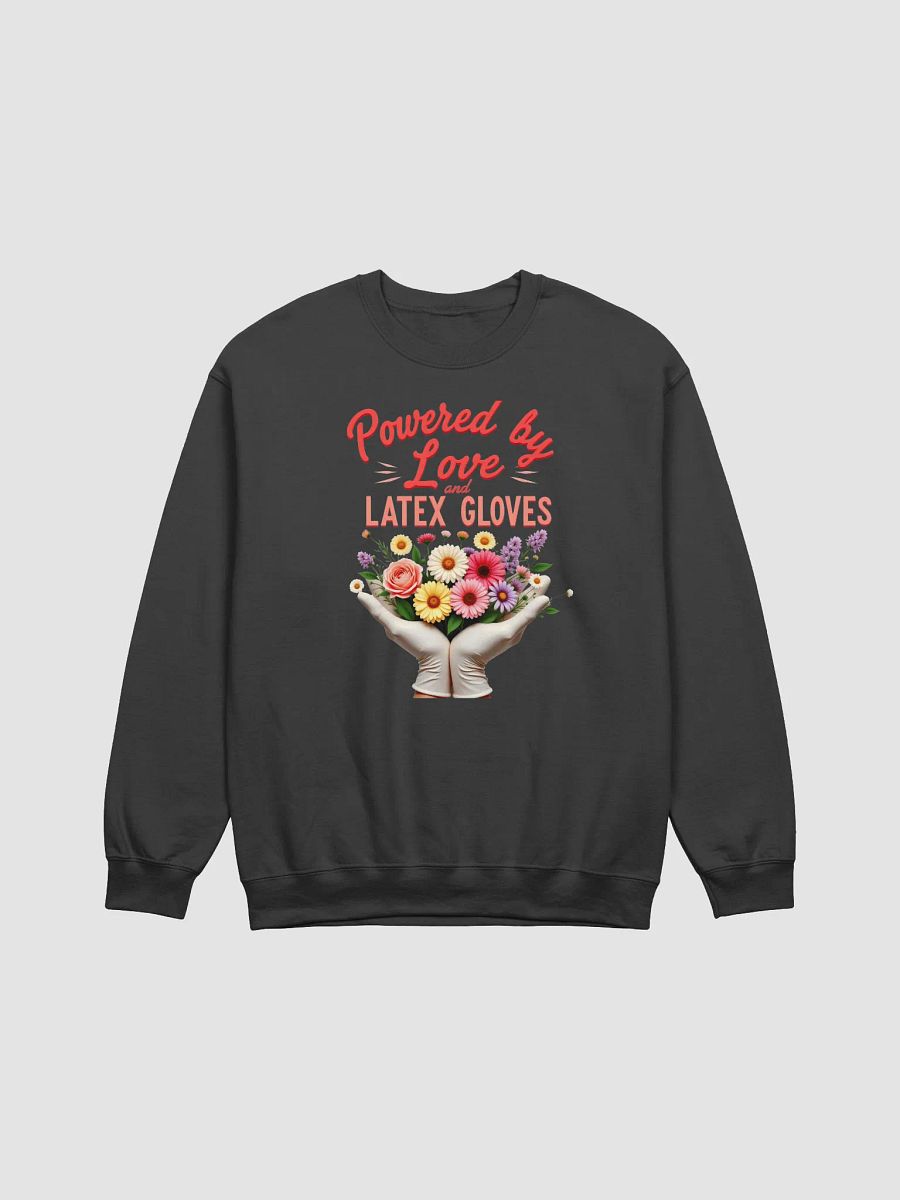 Latex gloves powered Crewneck sweatshirt product image (9)